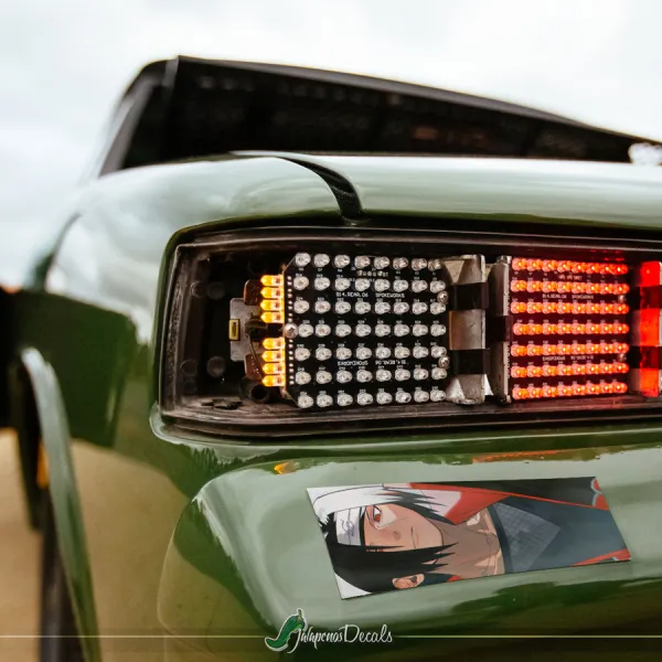 Itachi Uchiha Shinobi Anbu Konohagakure Akatsuki Cloud Clan Ninja Anime Manga Printed Box Slap Bumper Car Vinyl Sticker Decal>