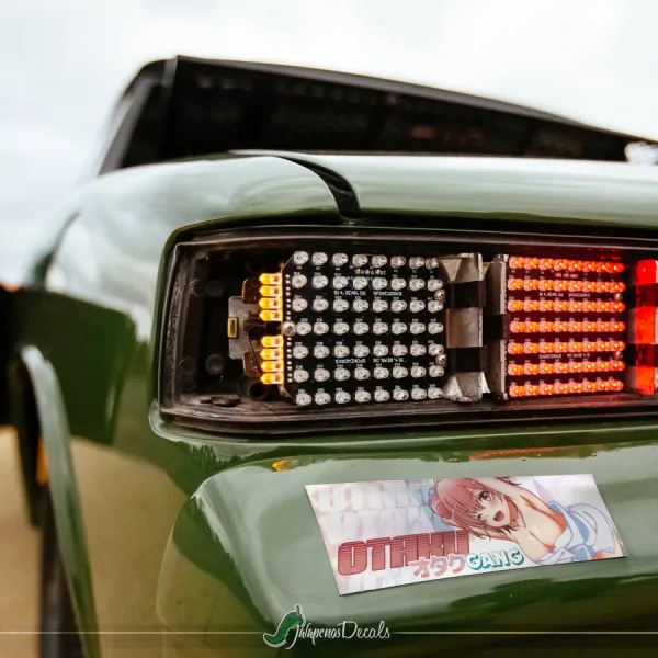 Otaku  オタク Gang Weeb Anime Manga Girl Sexy Hot Boobs JDM Printed Box Slap Bumper Car Vinyl Sticker Decal>