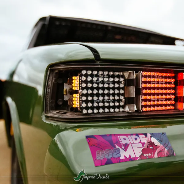 Ride Me Zero Two 002 Otaku Weeb Anime Manga Girl Sexy Hot Boobs JDM Printed Box Slap Bumper Car Vinyl Sticker Decal>