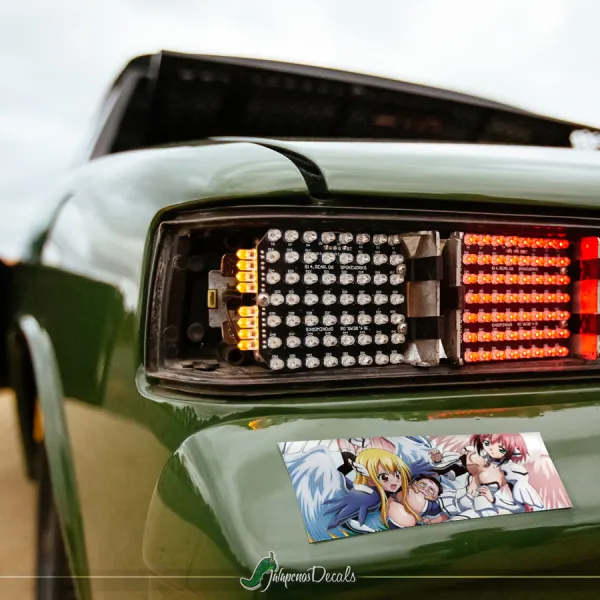 Ikaros Astraea v1 Angeloid Type Alpha Delta Uranus Sky Queen Tomoki Sakurai Synapse Sexy Hot Girl Weeb Otaku Anime Manga Printed Box Slap Bumper Car Vinyl Sticker Decal>