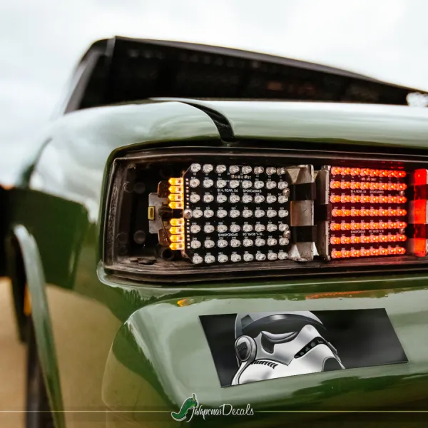 Stormtrooper v2 Galactic Empire Sith First Order Dark Side Force Printed Box Slap Bumper Car Vinyl Sticker Decal>