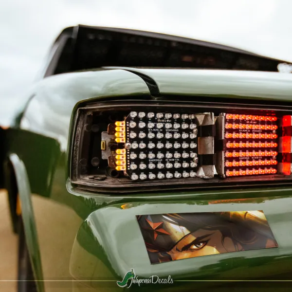 Diana Prince Star Eyes Justice Comic Woman Printed Box Slap Bumper Car Vinyl Sticker Decal>