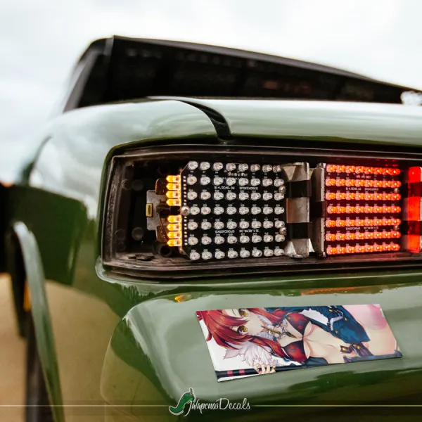 Yoko Littner v2 Barrett M82 Sniper Rifle Anti-Spiral Lordgenome Kamina Gunmen Sexy Hot Boobs Anime Manga JDM Printed Box Slap Bumper Car Vinyl Sticker Decal>