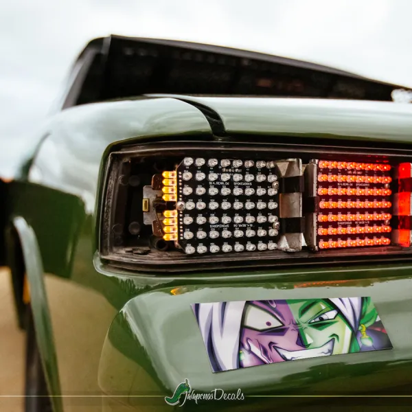 Zamasu Merged Saiyan v1 Dragon Z DBZ Super Black Goku Manga Anime Printed Box Slap Bumper Car Vinyl Sticker Decal>