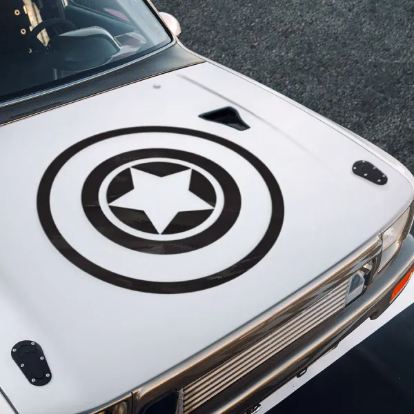 Hood Vibranium Shield Steve Rogers Star Super Soldier Hail Hydra Red Skull Superhero Comic Car Vinyl Sticker Decal>