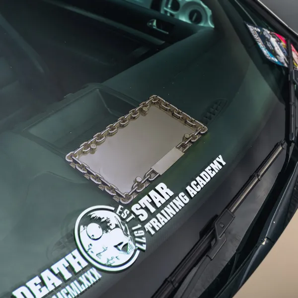 2x Pair Death Star Academy Est 1977 Darth Helmet TIE Fighter Interceptor Officer Command Training Imperial Fleet Academy Galactic Empire Car Vinyl Sticker Decal>