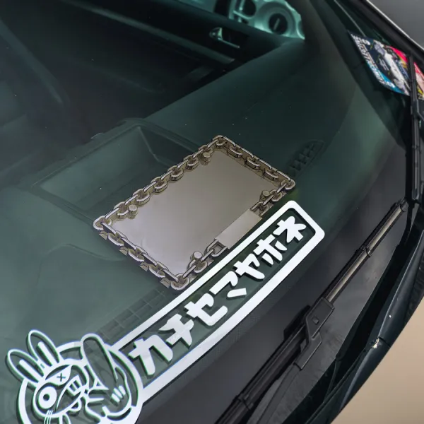 2x Pair Drift Bunny JDM Kanji Katakana Chibi Street Racing Touge Culture Lowered Stance Slammed Turbo Car Vinyl Sticker Decal>