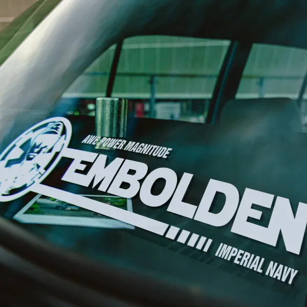 2x Pair Embolden Imperial Navy Imperial Starfleet TIE Fighter Squadrons Awe Power Magnitude Death Star Destroyer Fleet Galactic Empire Car Vinyl Sticker Decal>