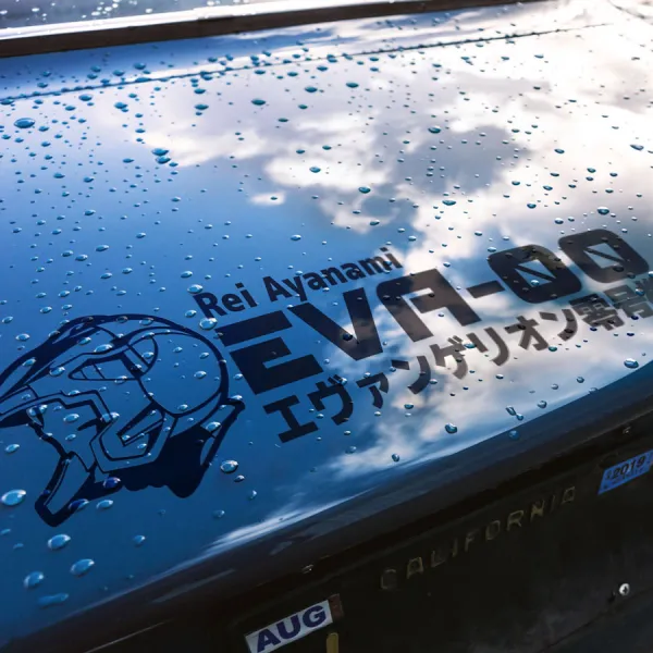 2x Pair Eva Unit 00 Rei Ayanami Angel NERV Anime Manga Car Side Vinyl Sticker Decal>