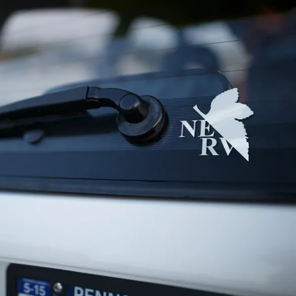 2x Pair NERV Organization v1 Eva Gehirn Shinji Ikari Rei Ayanami Angel Anime Manga Vinyl Sticker Decal>