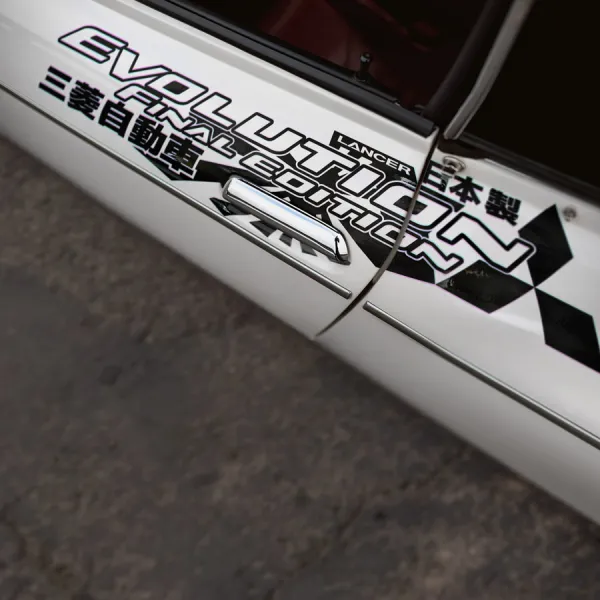 2x Pair Side v1 Final Edition FE Lancer Evo 三菱 自動車 JDM Japan Made Evolution 2015 10 X RS GSR MR MIVEC DOHC Car Vinyl Sticker Decal>