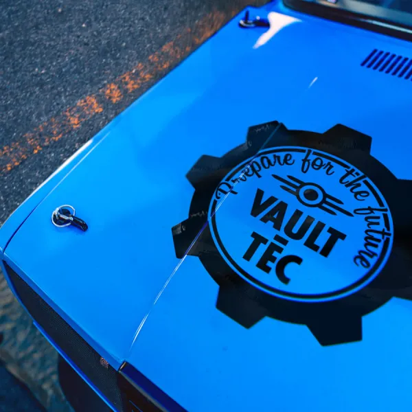 Hood Prepare Future Revolutionizing Safety Vault-Tec Corporation Gear Pip Boy Shelter 111 Nuka Robco Wasteland Survival Post Apocalyptic Car Vinyl Sticker Decal>