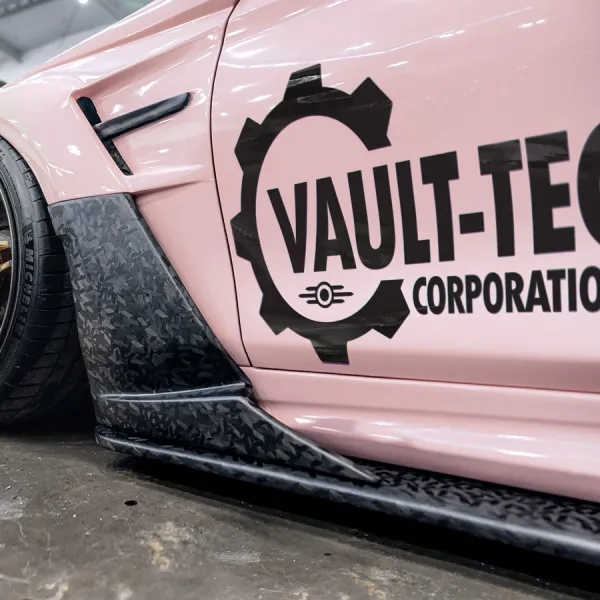 2x Pair Side Vault-Tec Corporation Gear Revolutionizing Safety Shelter 111 Nuka Robco Wasteland Survival Post Apocalyptic Car Vinyl Sticker Decal>