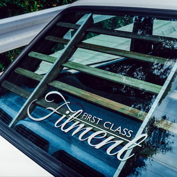 2x Pair First Class Fitment JDM Tuning Wheels Camber Perfection Widebody Rake Offset Stance Low  Show Event Car Vinyl Sticker Decal >