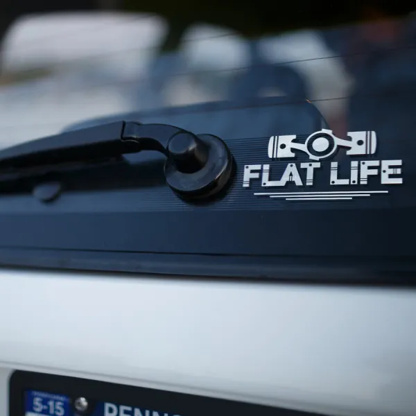 2x Pair Flat Life Tecnica International Racing Japan JDM Car Vinyl Sticker Decal>