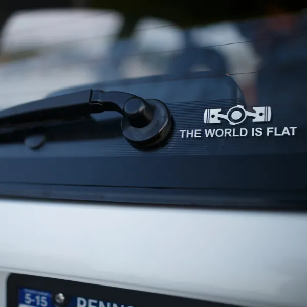 2x Pair Flat World Tecnica International Racing Japan JDM Car Vinyl Sticker Decal>