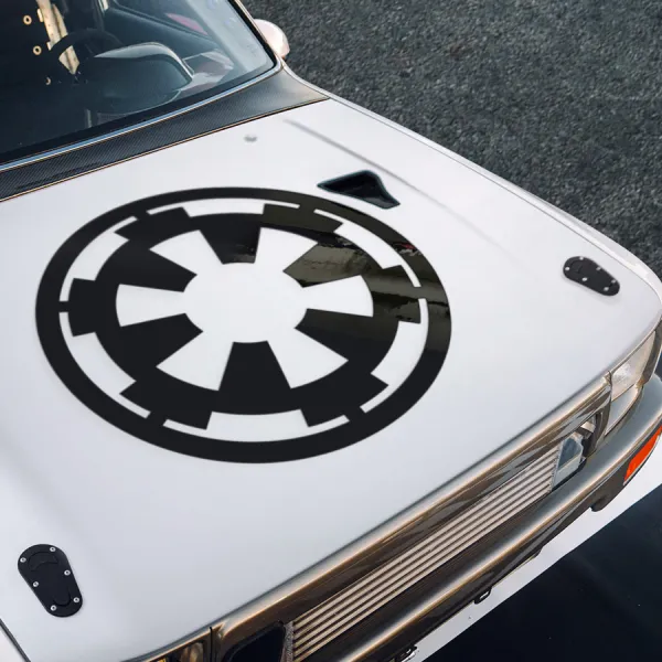Hood Galactic Empire Sith Order Darth Dark Side Force Car Vinyl Sticker Decal>