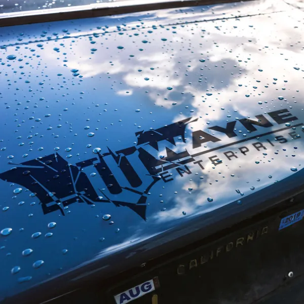 2x Pair Wayne Enterprises Funding Tower Bruce Gotham City Arkham Asylum GCPD Why So Serious Jim Gordon Superhero Comic Car Vinyl Sticker Decal>