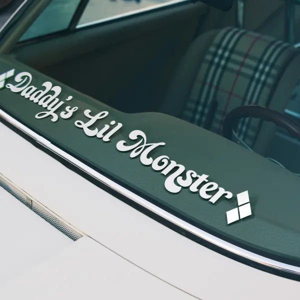 Daddys Lil Monster Banner Puddin Birds Prey Baseball Bat Arkham Asylum Gotham Sirens Hahaha Why So Serious Car Vinyl Sticker Decal>