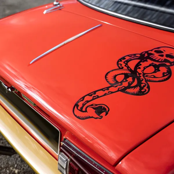 Hood Skull Serpent Dark Mark Eater Symbol Curse Lord Voldemort Wand Wizard Magic School Gryffindor Slytherin Snape Dementor Draco Car Vinyl Sticker Decal>