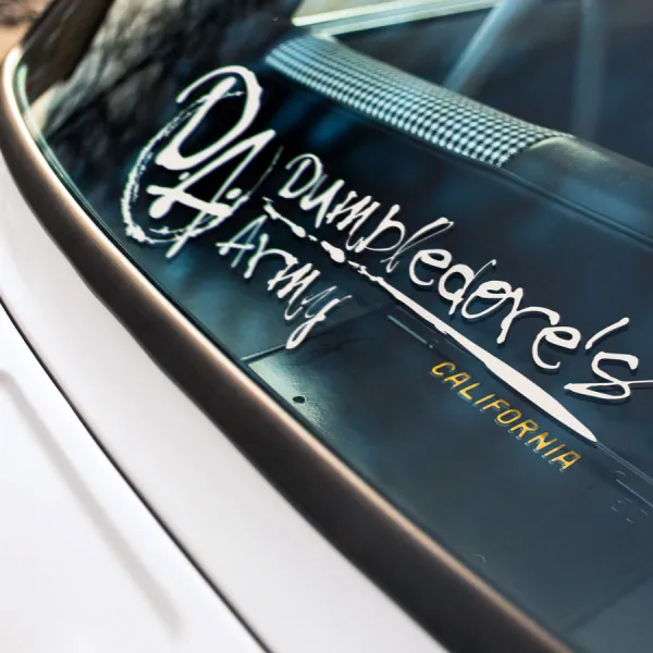 2x Pair Dumbledore's Army Squad Lord Voldemort Wand Wizard Magic School Gryffindor Slytherin Snape Dementor Draco Hermione Car Vinyl Sticker Decal>