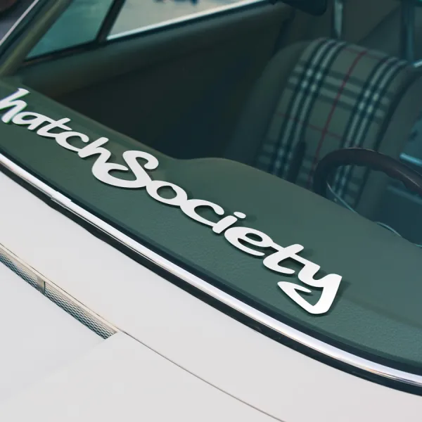 Hatch Society v1 Hatchback Culture Crew EG6 EK9 Kanjozoku Stance Slammed Camber Low Tuning JDM Drift Racing Car Vinyl Sticker Decal>
