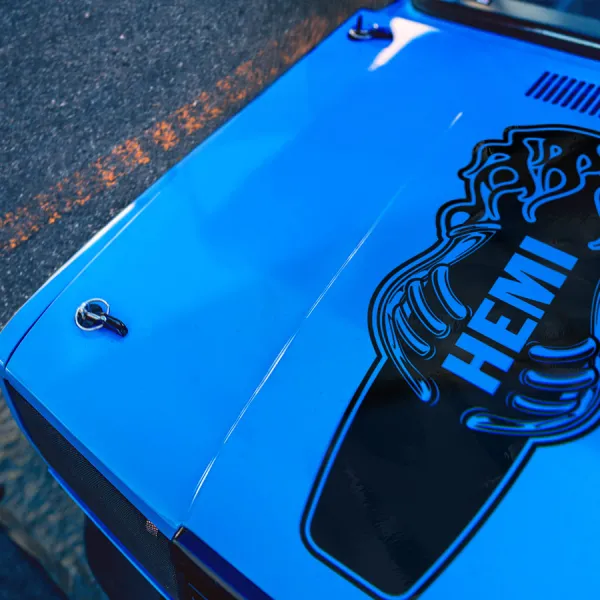 Hood Supercharged Engine Power V8 Monster Flame Pinstripe Tribal Hot Rod Vintage Street Drag Night Racing Drift Circuit Outlaw Tuning Muscle Car Vinyl Sticker Decal>