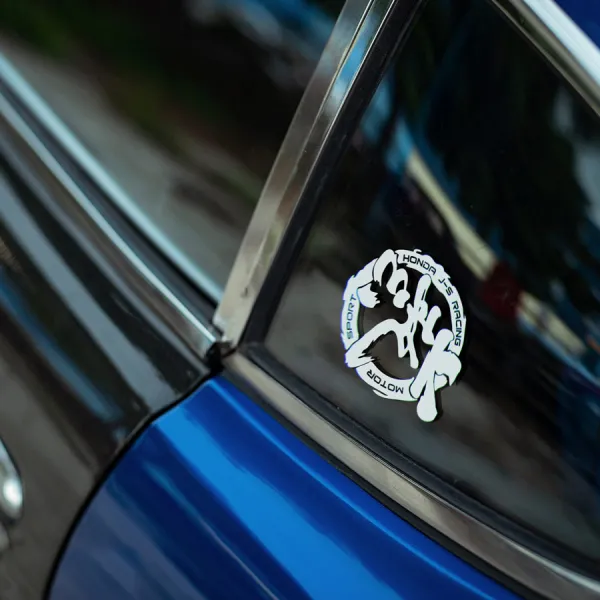 2x Pair J-S Racing Motorsport Kanji JDM Show Royal Event Stance Low Vinyl Sticker Decal >