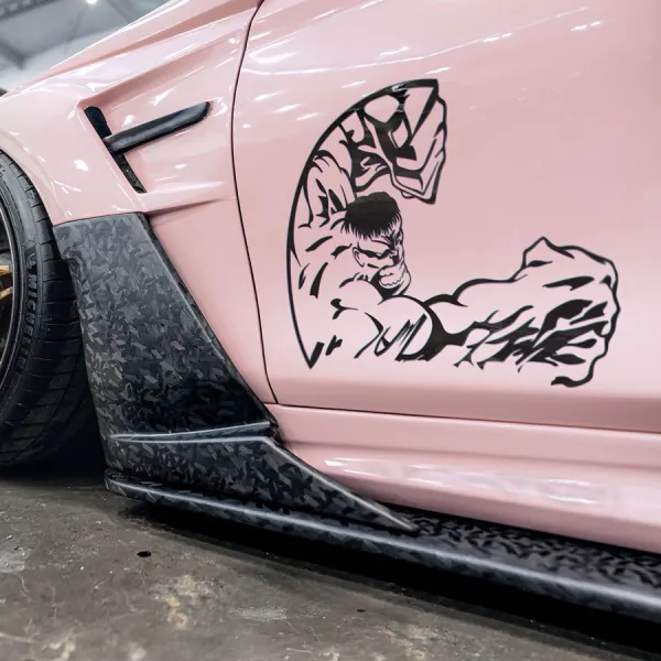 2x Pair Side Bruce Banner Savage Green Giant World Breaker Gamma Professor Maestro Incredible Strength Power Superhero Comic Car Vinyl Sticker Decal>