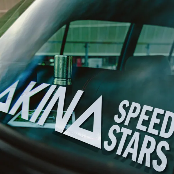 2x Akina Speed Stars Team v2 Fujiwara JDM Anime Racing S13 180SX Sticker Decal>