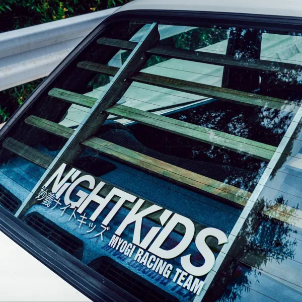 2x Myogi Night Kids Team v2 GT-R SiR JDM Anime Manga Racing Sticker Decal>