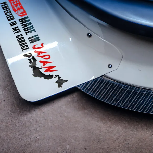 2x Japan Made Perfected In My Garage Build JDM Kanji Katakana Nippon Street Racing Drift Circuit Tuning Car Vinyl Sticker Decal>