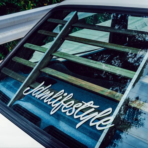 2x Pair JDM Lifestyle Japan Made Drift Touge Racing Mindset Track Day Stanced Camber Tuning Turbocharged Car Vinyl Sticker Decal>