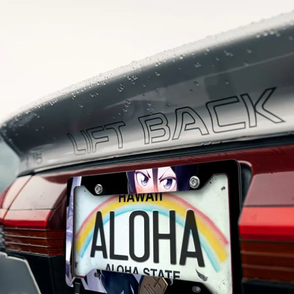 Rukia Kuchiki v1 Shinigami Captain Reiatsu Rukongai Seireitei Soul Society Gotei 13 Waifu Anime Manga Printed Aluminum Composite Car License Plate Frame>