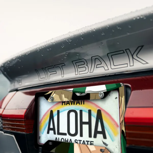 Kisuke Urahara v1 Karakura Shinigami Benihime Senpai Soul Society Gotei 13 Anime Manga Printed Aluminum Composite Car License Plate Frame>