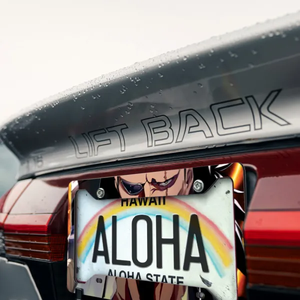 Kenpachi Zaraki v1 Shikai Drink Nozarashi Soul Society Shinigami Captain 11th Division Gotei 13 Anime Manga Printed Aluminum Composite Car License Plate Frame>