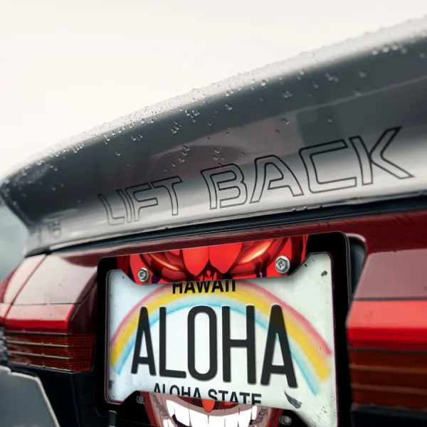 Kenpachi Zaraki v2 Bankai Red Oni Shinigami Captain 11th Division Gotei 13 Nozarashi Anime Manga Printed Aluminum Composite Car License Plate Frame>