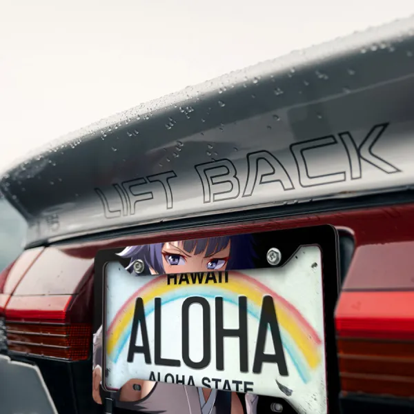 Sui Feng v2 Shinigami Onmitsukido Commander Suzumebachi Seireitei Soul Society Sexy Waifu Anime Manga Printed Aluminum Composite Car License Plate Frame>