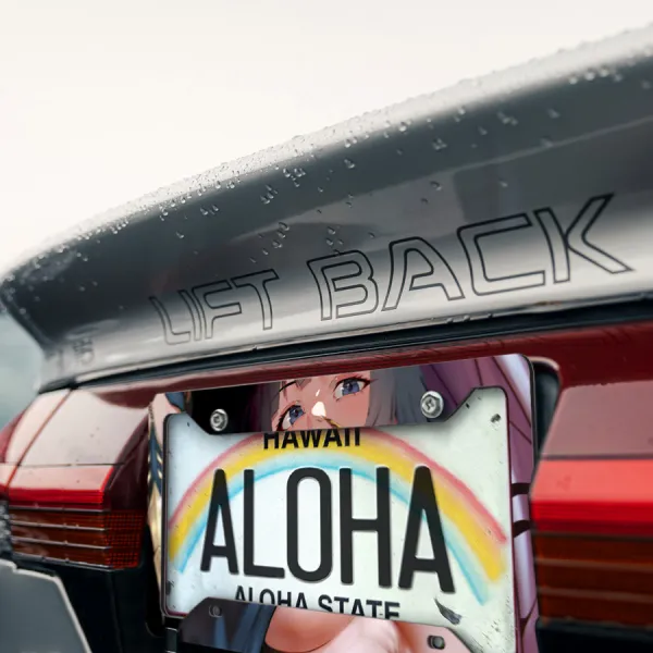 Sui Feng v1 Shinigami Onmitsukido Commander Suzumebachi Seireitei Soul Society Sexy Waifu Anime Manga Printed Aluminum Composite Car License Plate Frame>