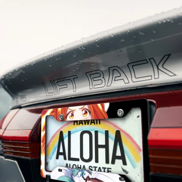 Orihime Inoue v1 Karakura Shun Shun Rikka Ichigo Kurosaki Soul Society Gotei 13 Waifu Boobs Anime Manga Printed Aluminum Composite Car License Plate Frame>