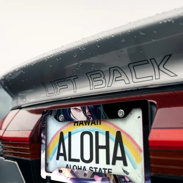 Byakuya Kuchiki v1 Shinigami Senbonzakura Cherry Blossoms Bankai Seireitei Soul Society Gotei 13 Anime Manga Printed Aluminum Composite Car License Plate Frame>