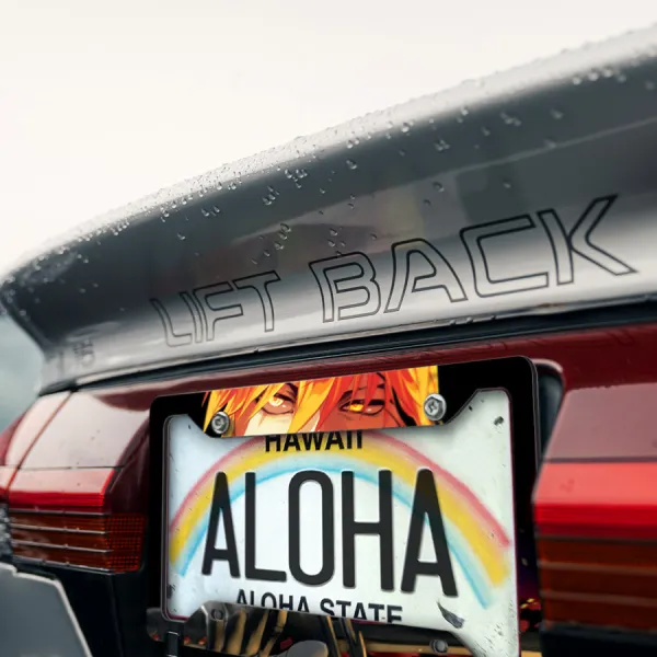 Ichigo Kurosaki v5 Shinigami Hollow Quincy Karakura Soul Society Zangetsu Getsuga Tensho Anime Manga Printed Aluminum Composite Car License Plate Frame>