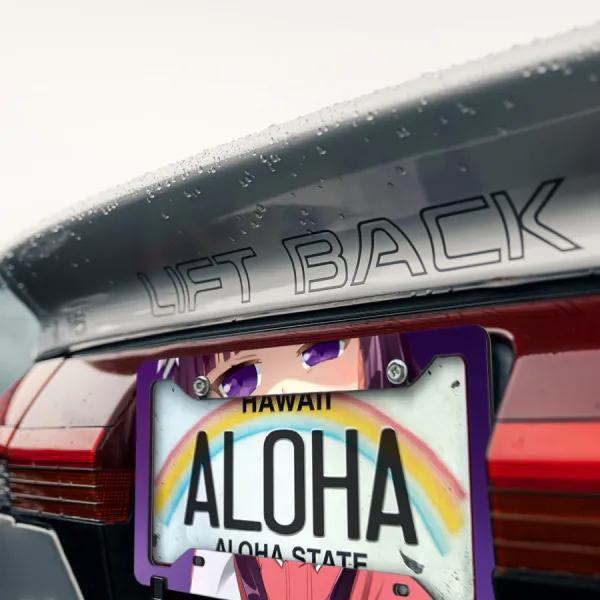 Maika Sakuranomiya v1 Idol Sadistic Smile Cafe Stile Sexy Hot Boobs Anime Manga Girl Printed Aluminum Composite Car License Plate Frame>