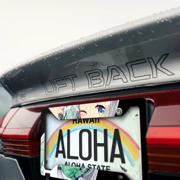 Hideri Kanzaki v1 Idol Surprise Cafe Stile Sexy Hot Boobs Anime Manga Girl Printed Aluminum Composite Car License Plate Frame>