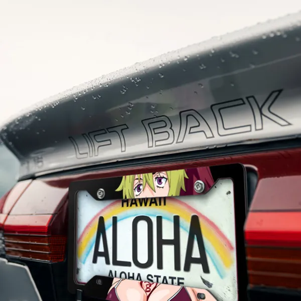 Shura Kirigakure v1 Sexy Hot Boobs Rin Okumura Yamada True Cross Academy Exwires Anime Manga Printed Aluminum Composite Car License Plate Frame>