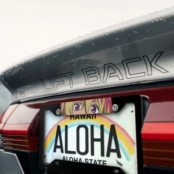 Shura Kirigakure v3 Sexy Hot Boobs Rin Okumura Yamada True Cross Academy Exwires Anime Manga Printed Aluminum Composite Car License Plate Frame>