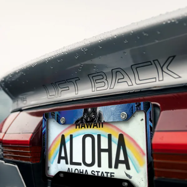 Panther v2 Wakanda T'Challa Comic Printed Aluminum Composite Car License Plate Frame>