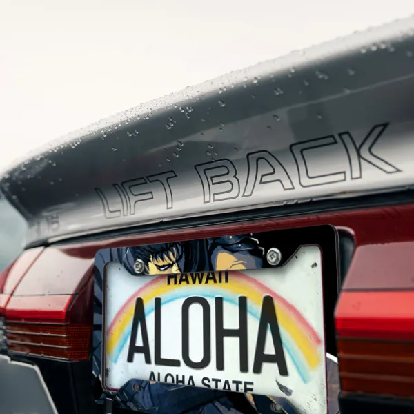 Guts v2 Black Swordsman Branded Band Falcon Armor Dragon Slayer Knight Griffith Crimson Sacrifice Anime Manga Printed Aluminum Composite Car License Plate Frame>