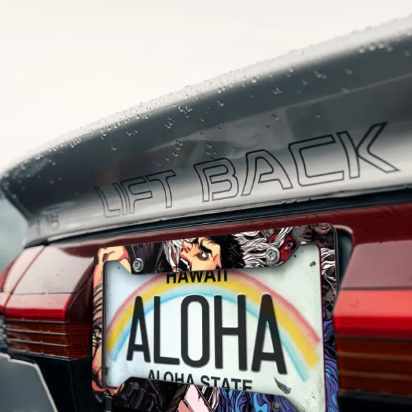 Guts v4 Black Swordsman Branded Band Falcon Armor Dragon Slayer Knight Griffith Crimson Sacrifice Anime Manga Printed Aluminum Composite Car License Plate Frame>