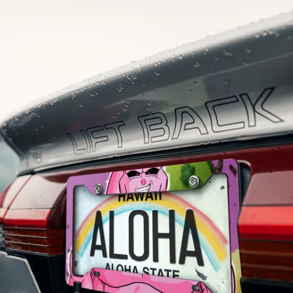 Majin Buu Innocent Kid Good Evil Goku Dragon Z DBZ Super Manga Anime Printed Aluminum Composite Car License Plate Frame>